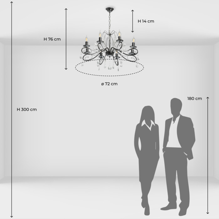 Люстра подвесная De City Lada Hanging Chandelier 442010708