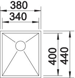 Кухонная мойка Blanco Zerox 340-IF InFino 521582