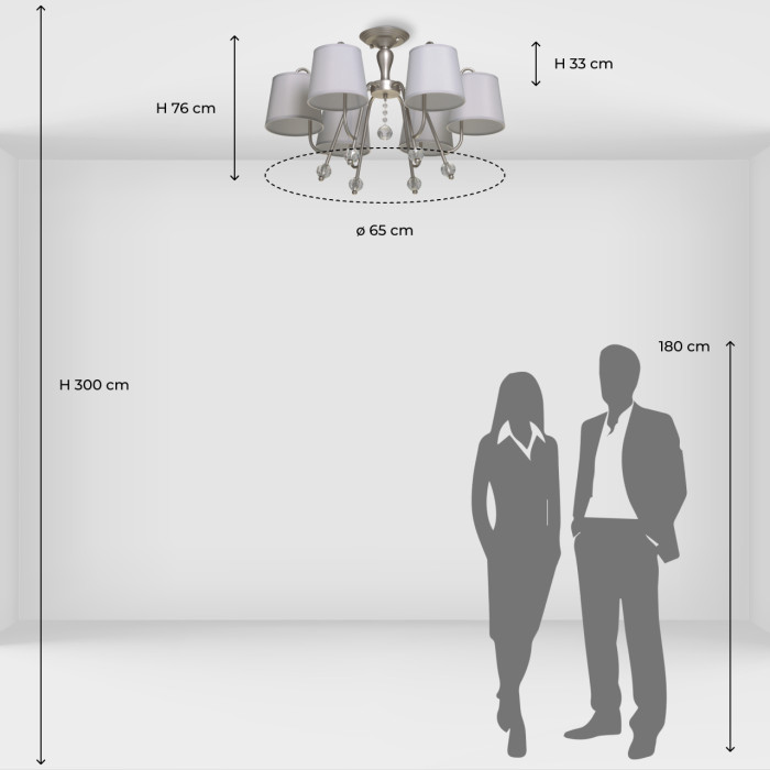 Люстра потолочная MW-Light Vega Ceiling Chandelier 329012406