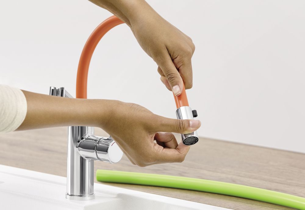 Кухонный смеситель Blanco Viu-S Galvanic Chrome 524813