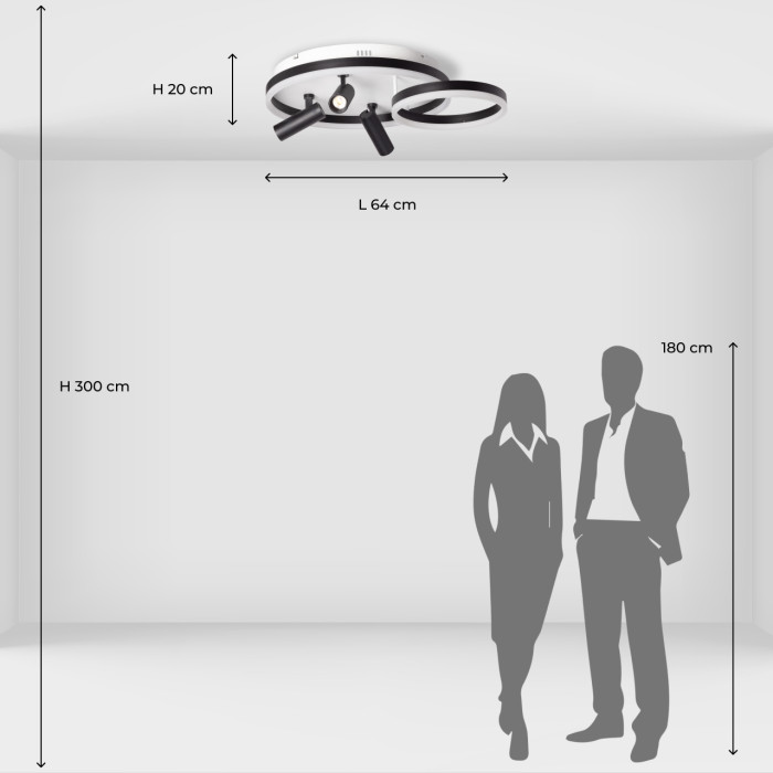 Потолочный светильник De Markt Drive Ceiling Lamp 377013405