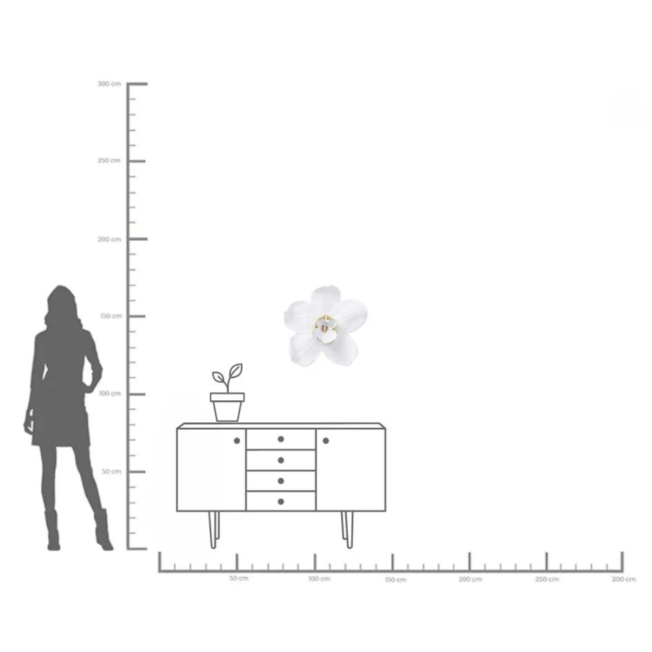 Панно настенное KARE Wandschmuck Orchid Weiß 69163