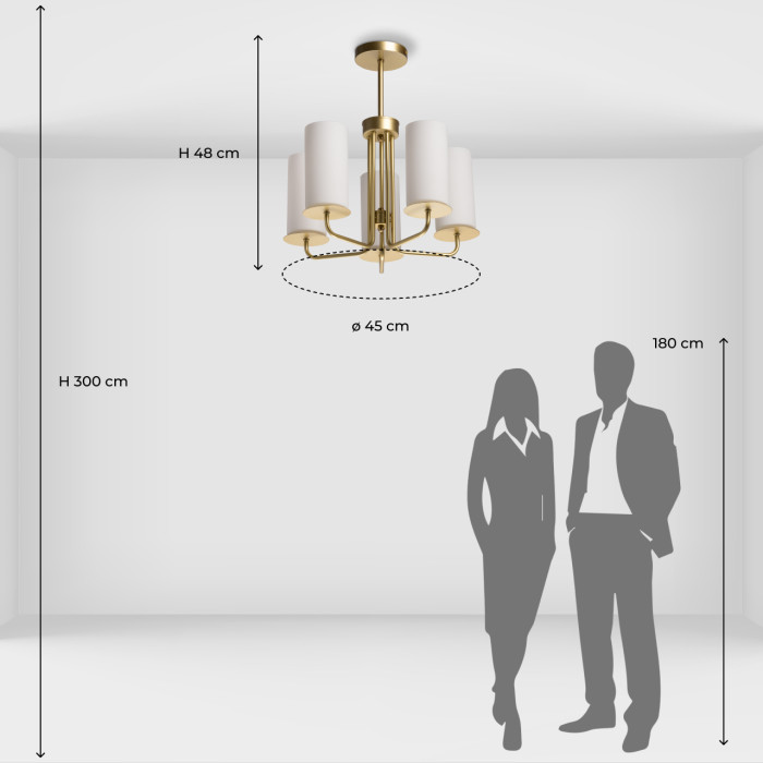 Люстра потолочная De City Catalina Ceiling Chandelier 361012005