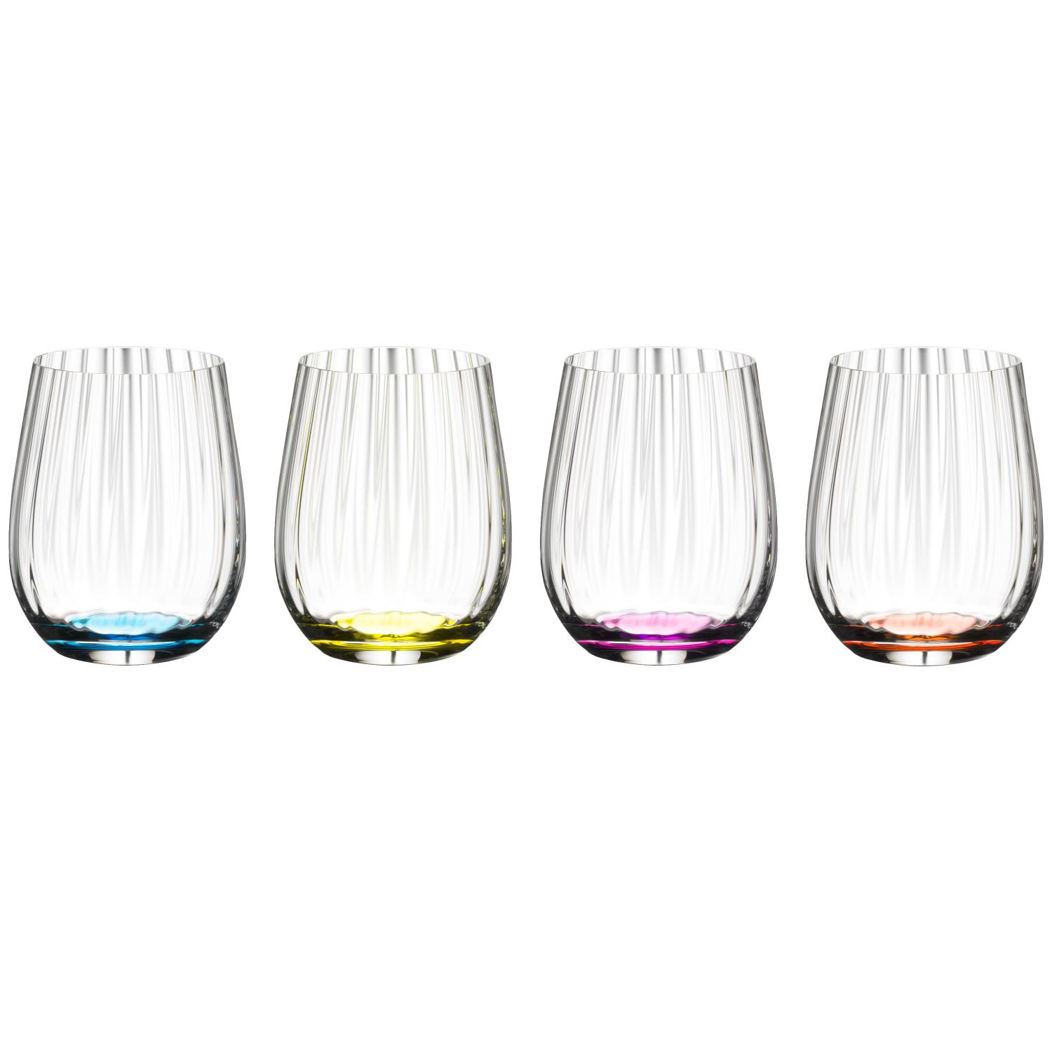 4 бокала для воды RIEDEL O Wine Tumbler Happy O Optical Set 5515/44