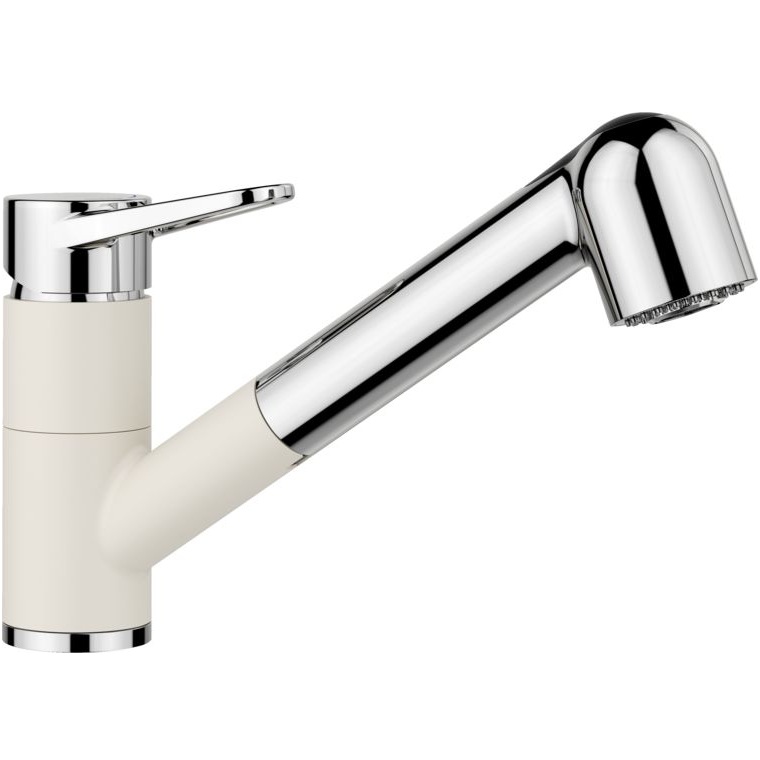 Кухонный смеситель Blanco Wega-S II Silgranit-Look Dual Finish Soft White/Chrome 526982