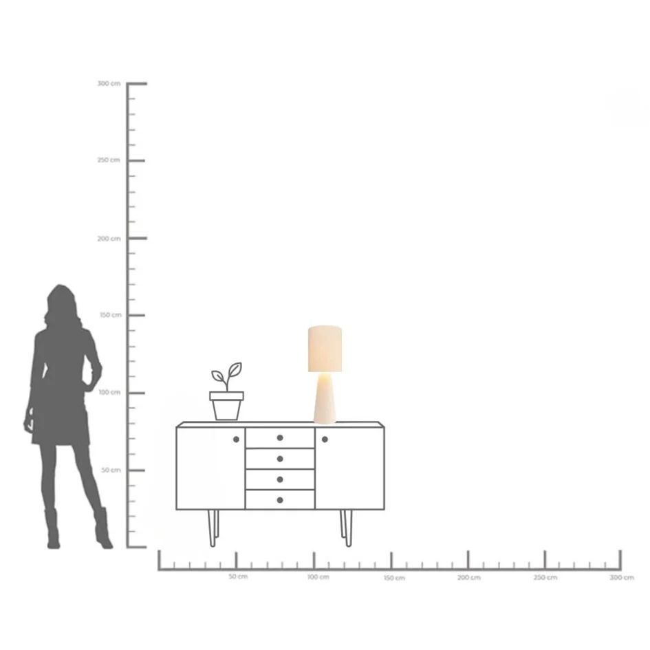 Настольная лампа KARE Tischleuchte Marleen Beige Boucle 56481