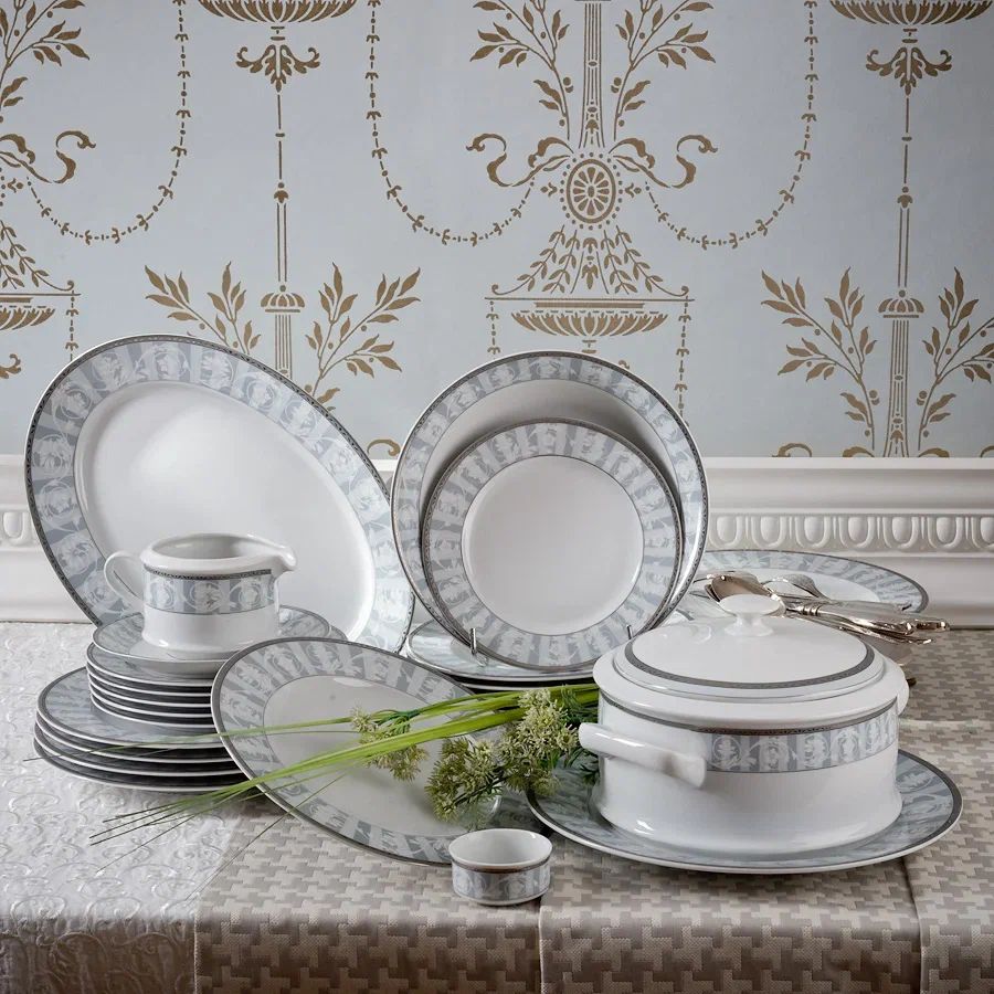 Обеденный сервиз Leander Sabina Šedý Ornament 02162021-1013