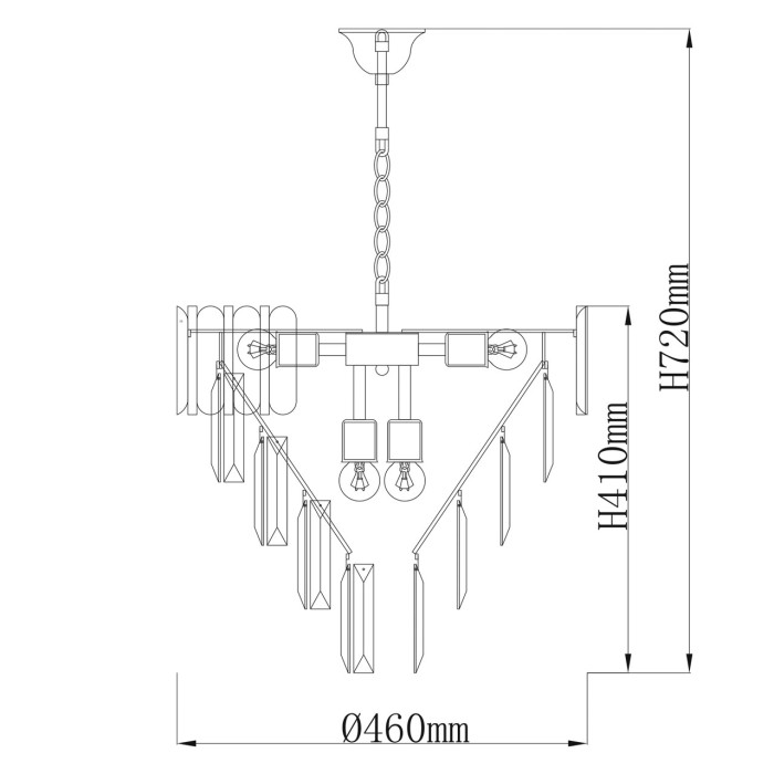 Люстра подвесная De City Breeze Hanging Chandelier 111014308