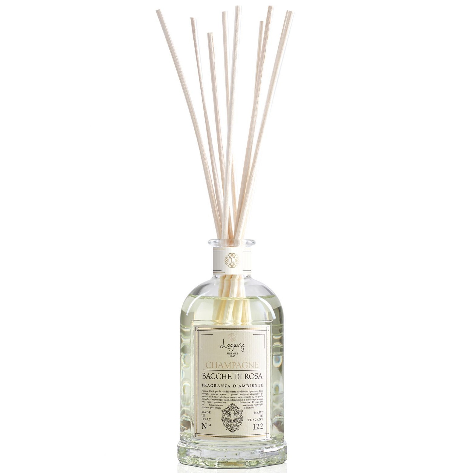 Ароматический диффузор Logevy Firenze 1965 Champagne e Bacche di Rosa Fragranza d'Ambiente LOG0172