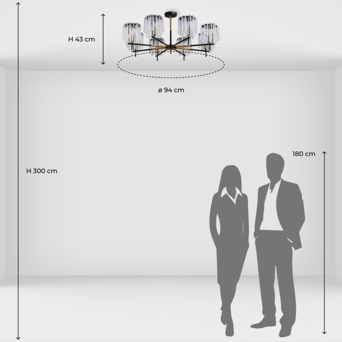 Люстра потолочная MW-Light Lavinia Ceiling Chandelier 443010408