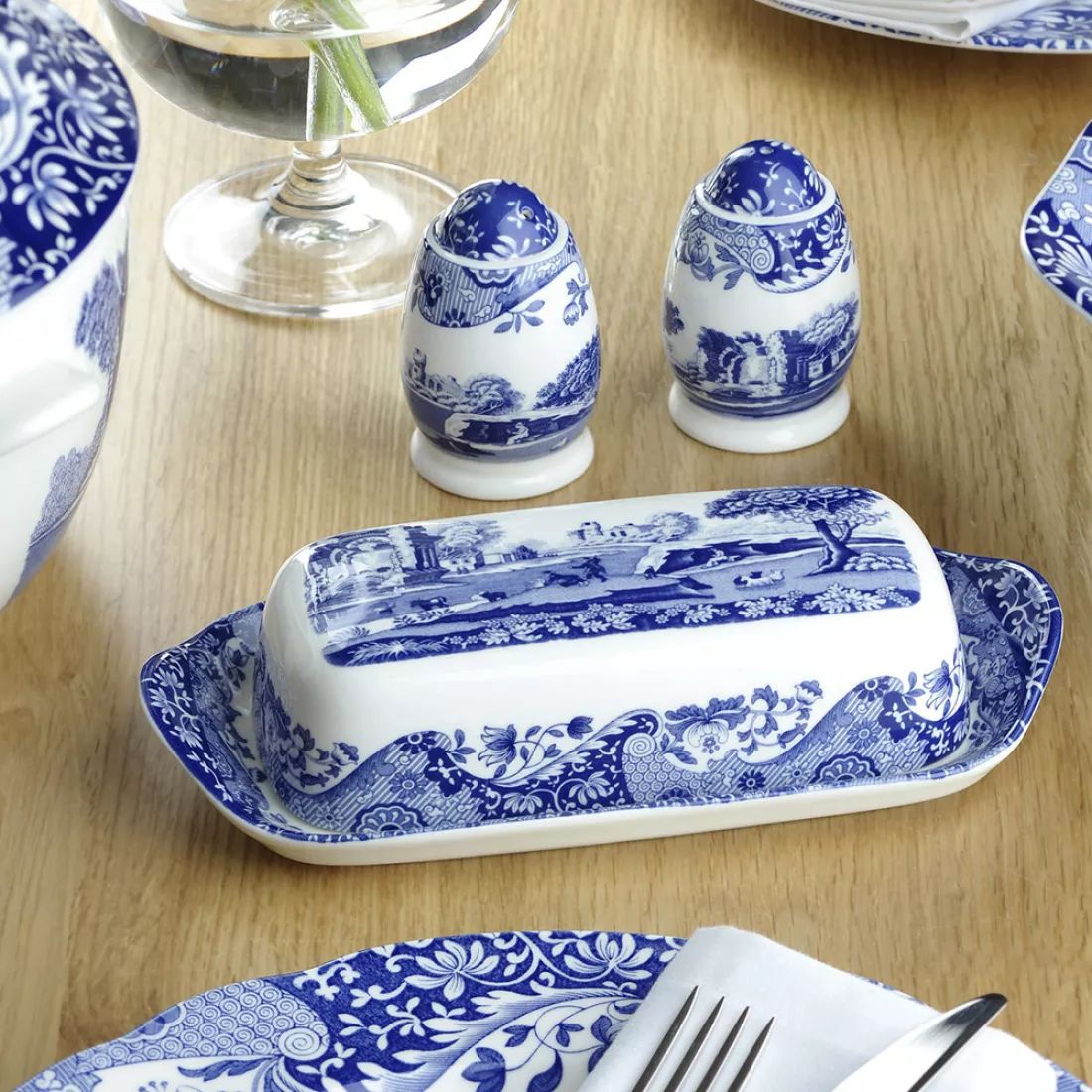 Маслёнка Spode Blue Italian Butter Dish BLI2850-X