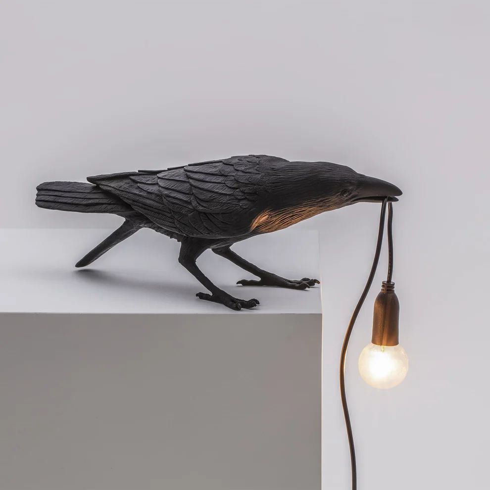 Настольная лампа Seletti Bird Lamp Black Playing 14736
