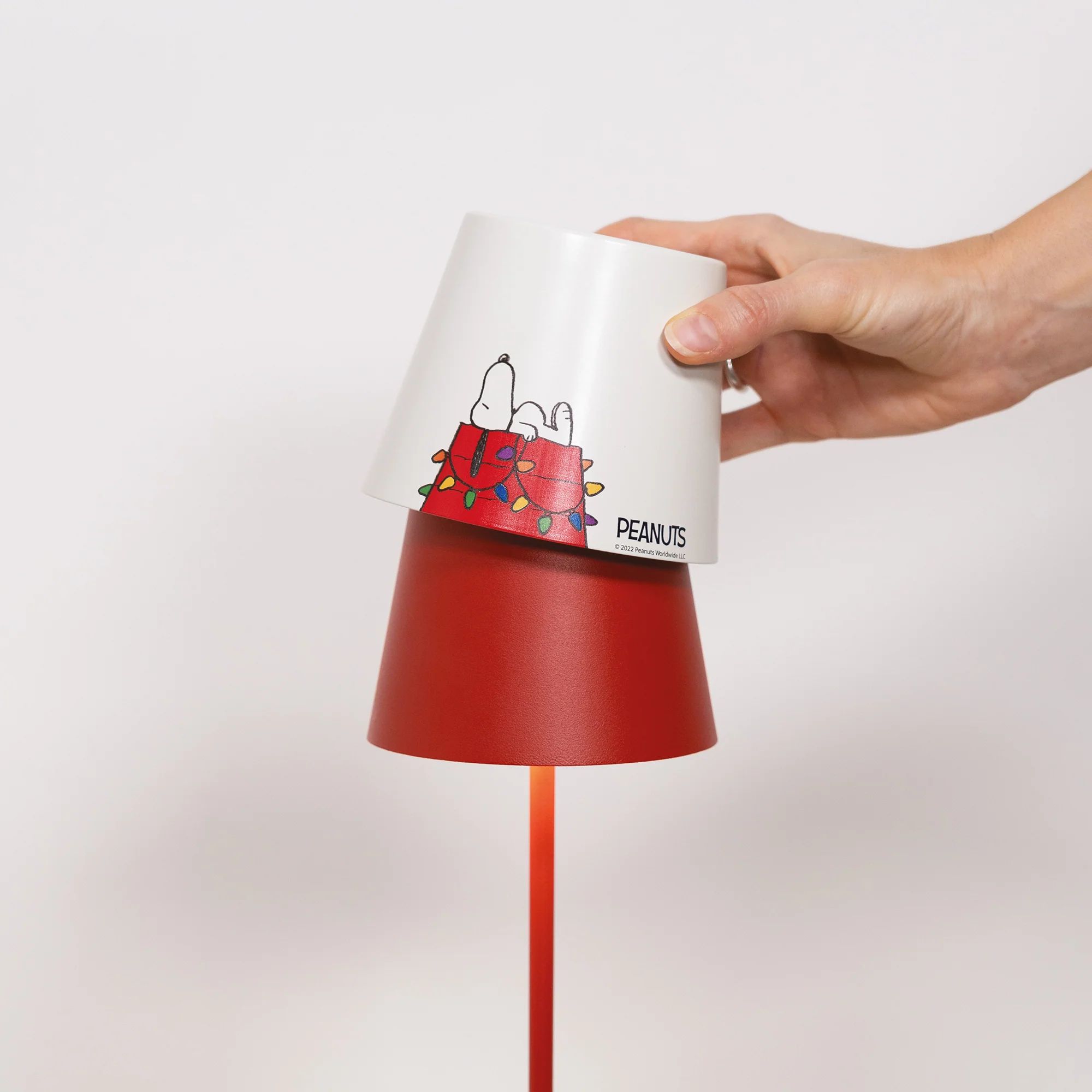 Настольная лампа Zafferano Poldina Red Table Lamp LD0340F3