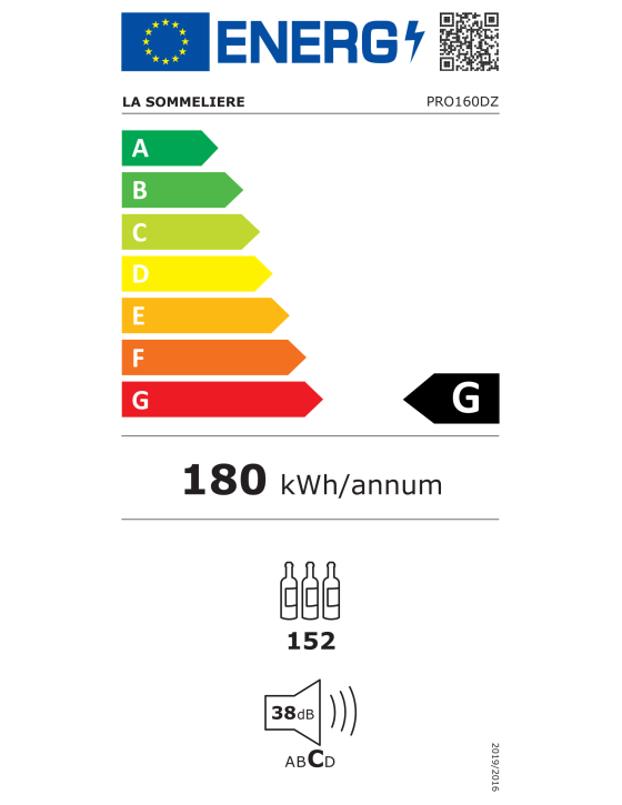 Винный шкаф La Sommeliere PRO160DZ
