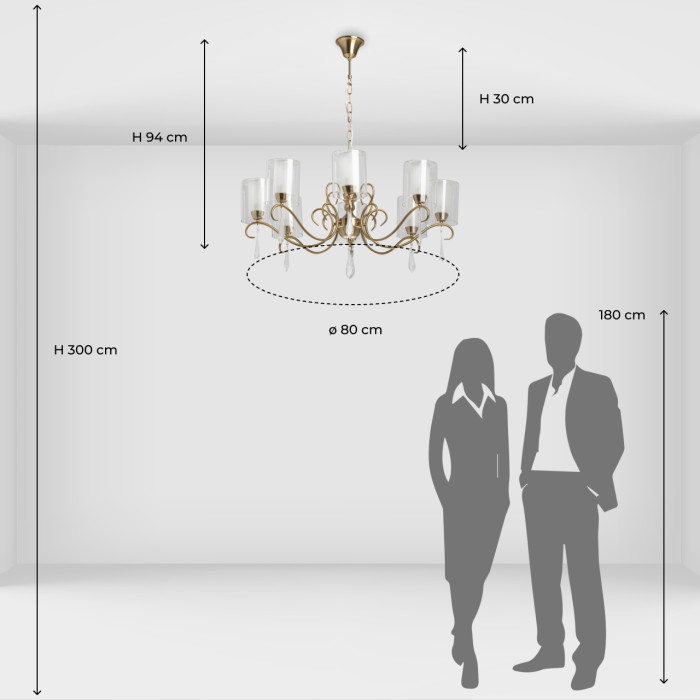 Люстра подвесная MW-Light Ellegia Hanging Chandelier 303012708