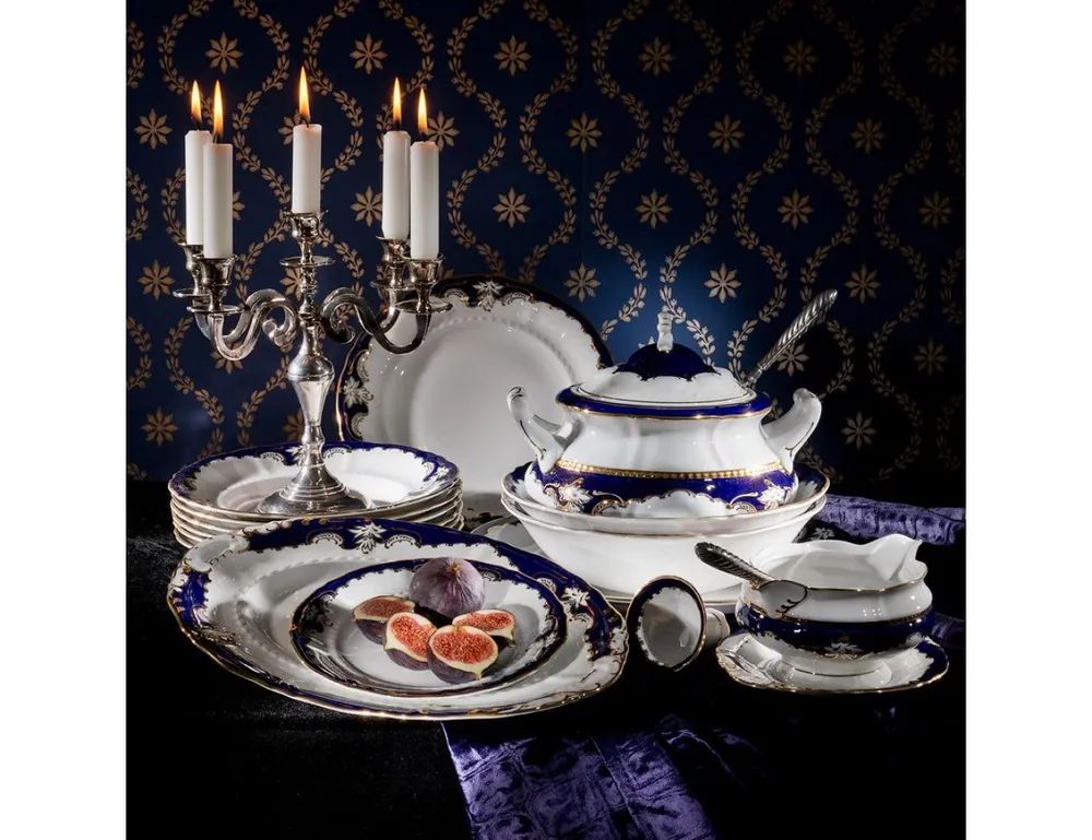 Салатник квадратный Leander Sonata Kobaltový Ornament 07111422-1357