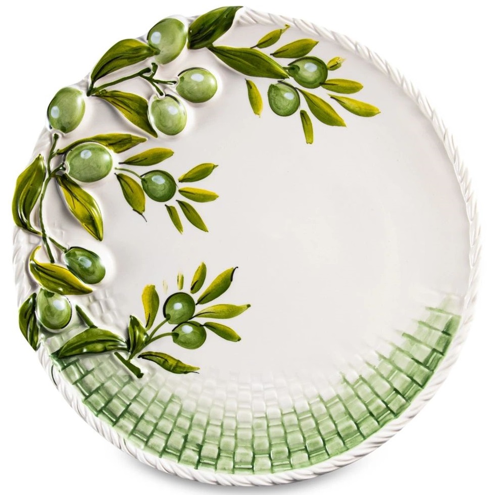 Блюдо круглое Edelweiss Olives Large Round Platter EDW-628V