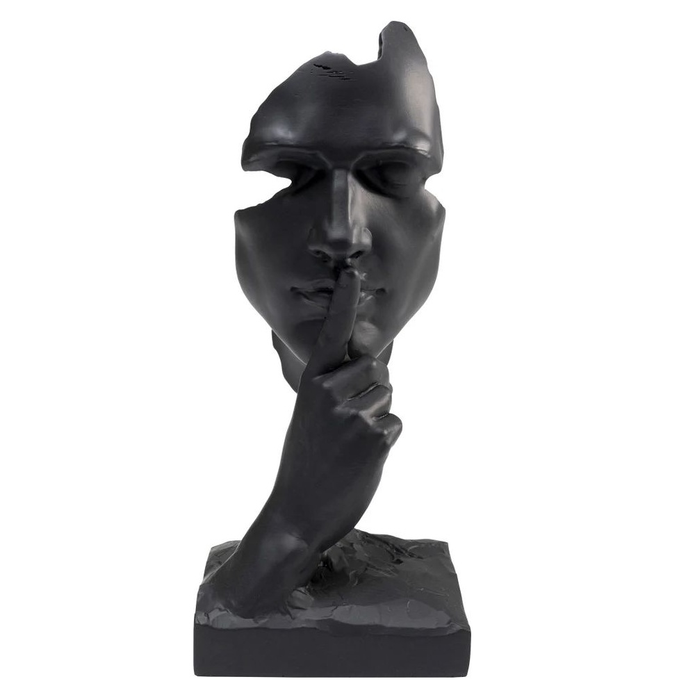 Фигурка KARE Deko Objekt Quiet Face Schwarz 53684