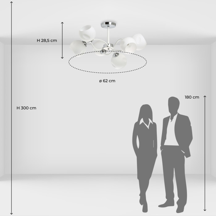 Люстра потолочная De City Vita Ceiling Chandelier 220013406