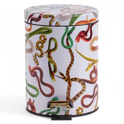 Мусорное ведро Seletti Dustbin Snakes White 13446