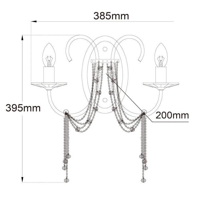 Бра Chiaro Valencia Wall Lamp 299021802