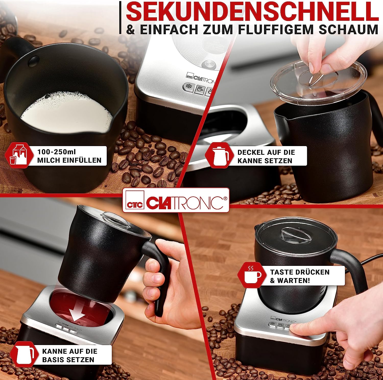 Вспениватель молока Clatronic MS 3326