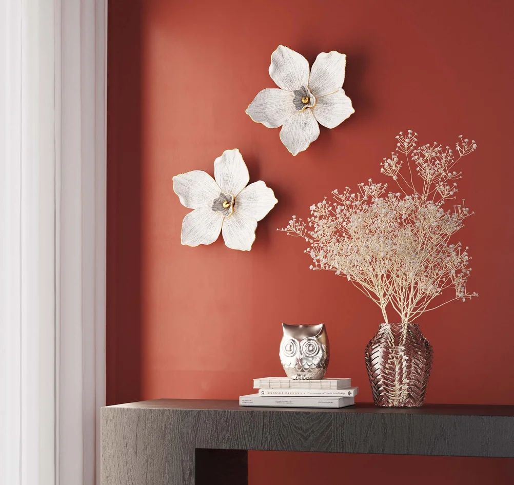 Панно настенное KARE Wandschmuck Orchid Weiß 69265