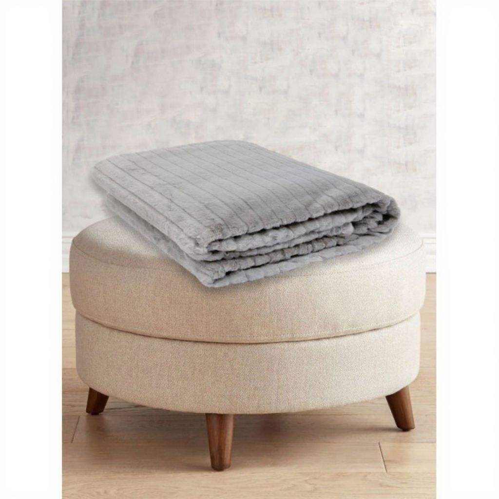 Плед GF Ferrari Visone Plaid Grigio FER/440968