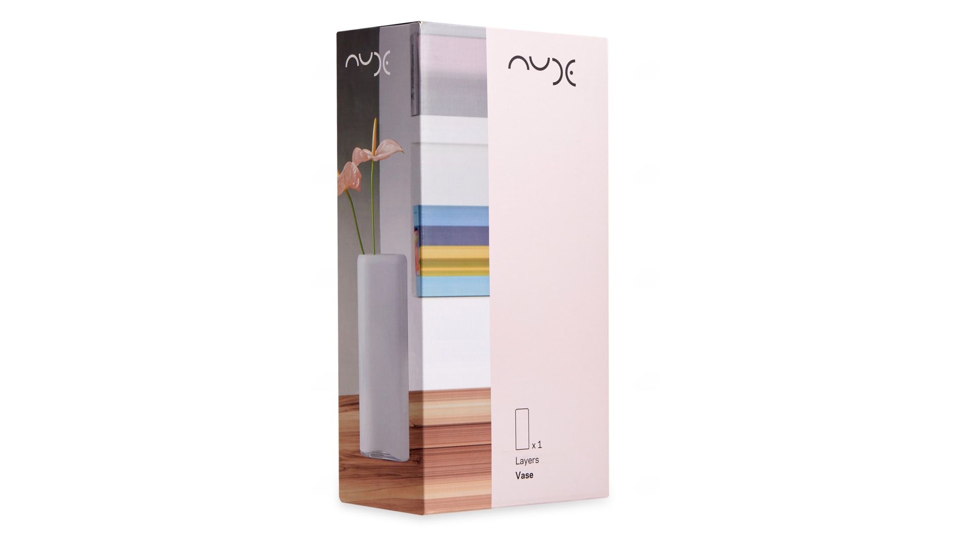 Ваза Nude Glass Layers Vase Tall Amber 1095746