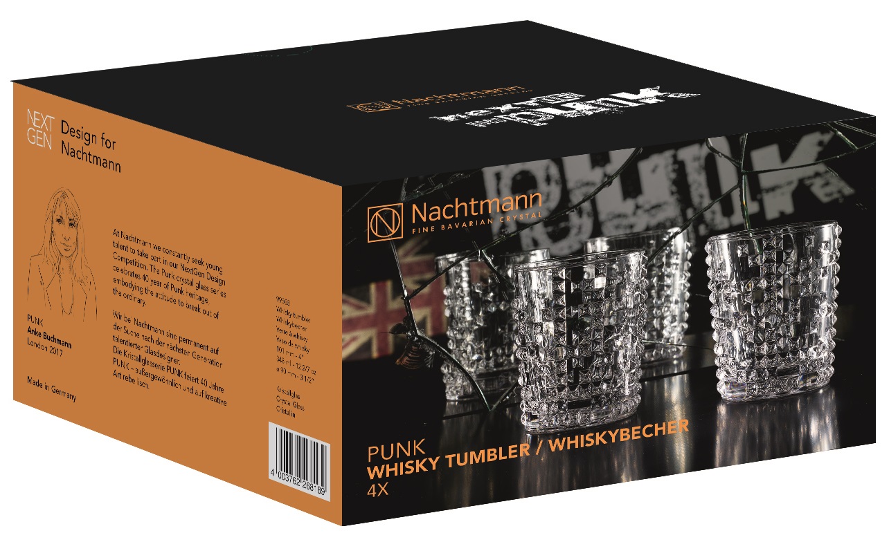 4 стакана для виски Nachtmann Punk Whisky Tumbler Set 99503