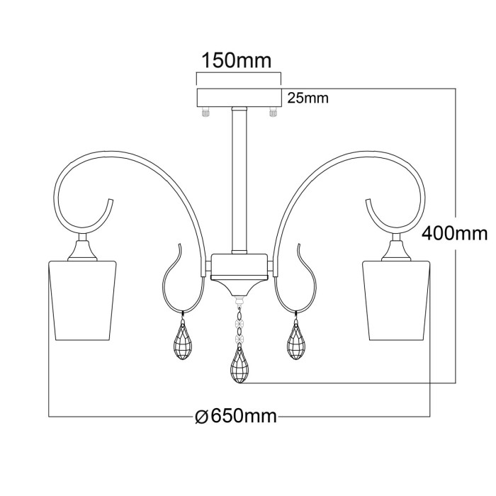 Люстра потолочная MW-Light Gloss Ceiling Chandelier 315011308