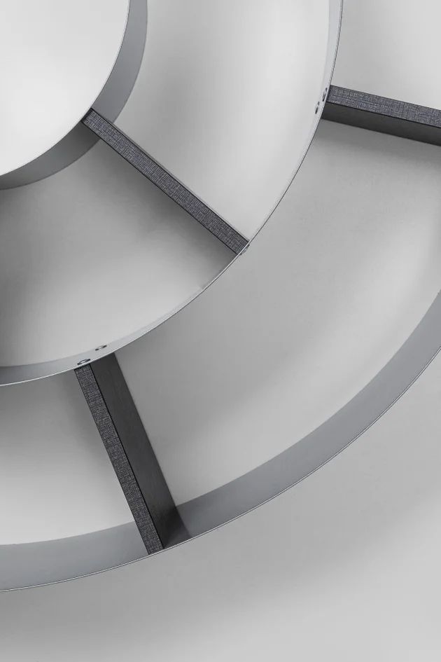 Полка KARE Wandregal Snail Silver grau 70755