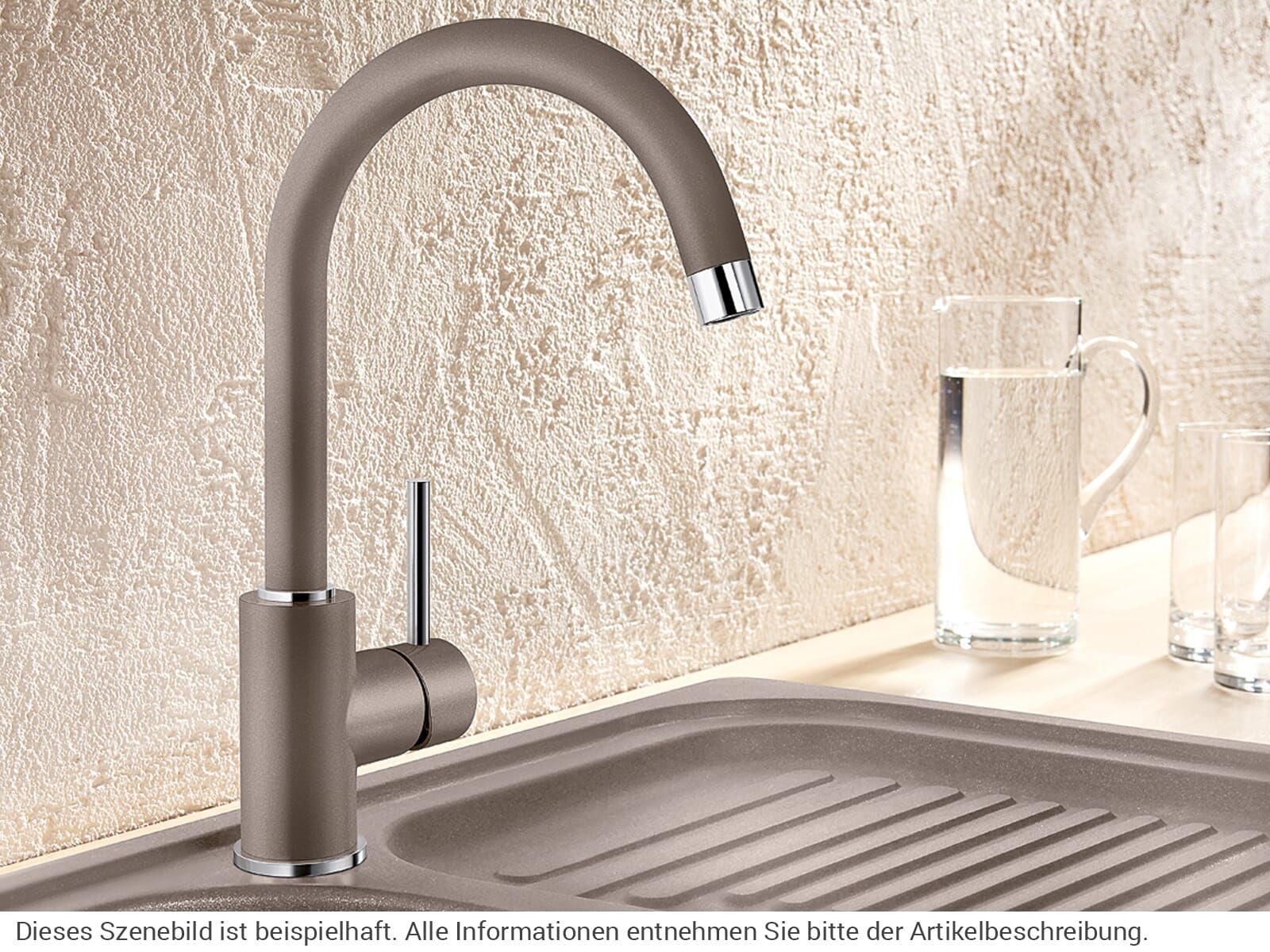 Кухонный смеситель Blanco Mida Silgranit-Look Black 526145