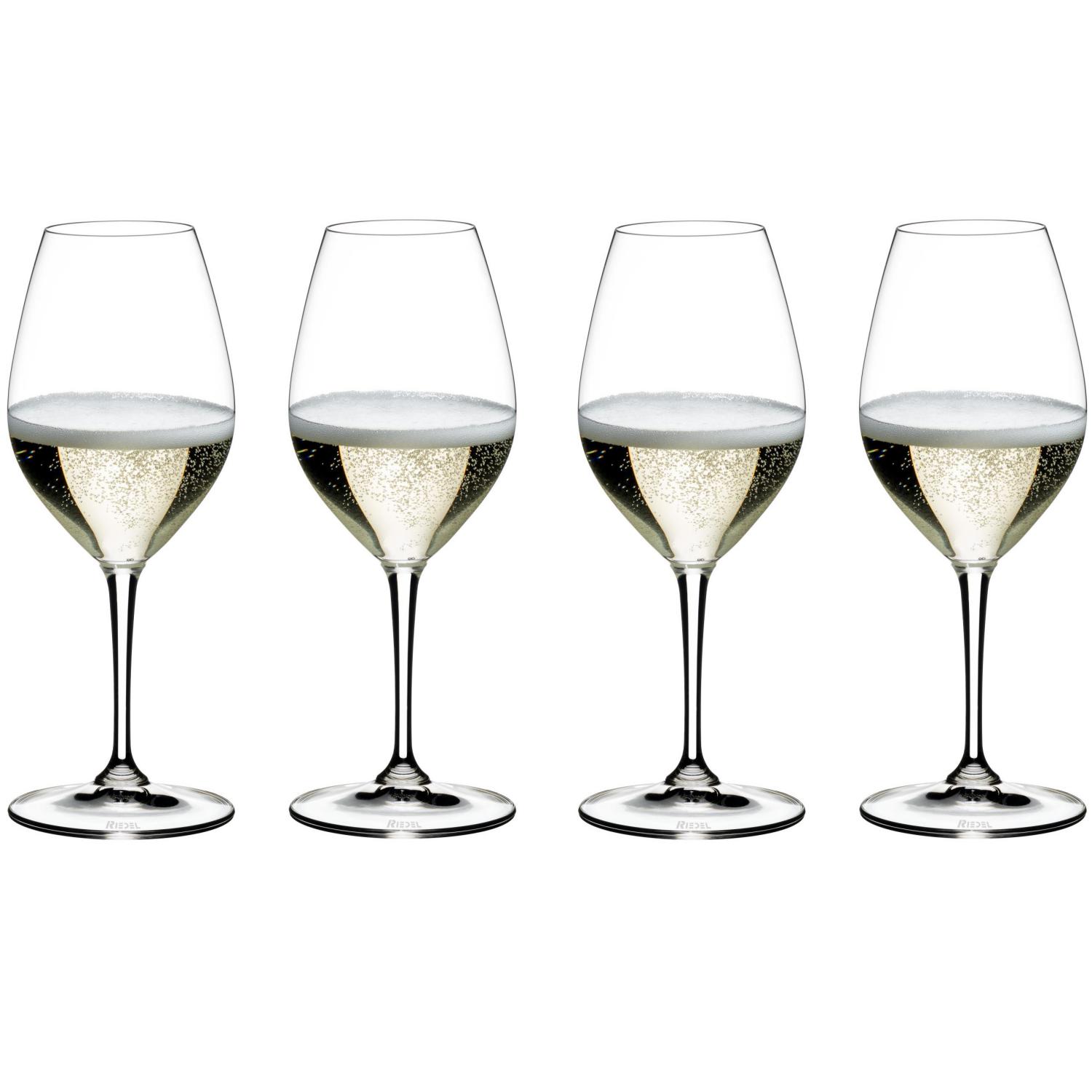 4 бокала для шампанского RIEDEL Vinum Champagne Wine Glass Pay 3 Get 4 Set 5416/58-23