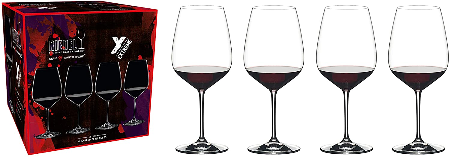 4 бокала для красного вина RIEDEL Extreme Cabernet Buy 3 Get 4 Set 4411/0
