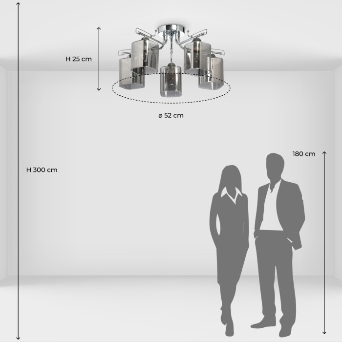 Люстра потолочная De City Olympia Ceiling Chandelier 106010105