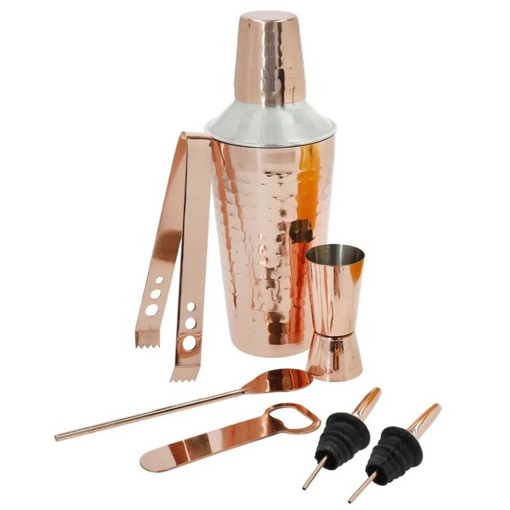 Набор для коктейлей KitchenCraft BarCraft Copper Cocktail Shaker Set BCCOCKTAIL7PC
