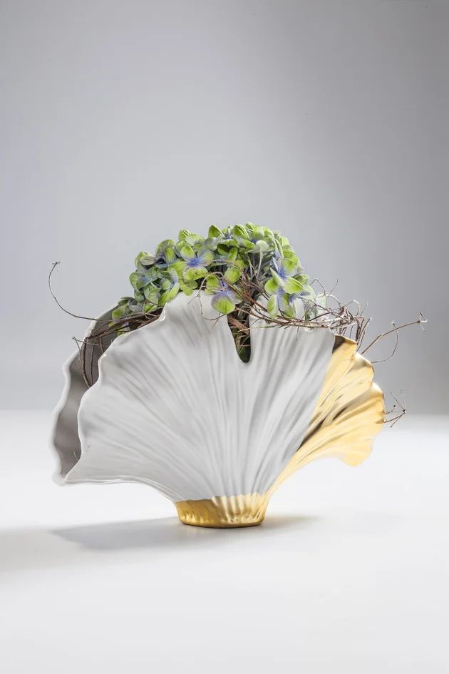 Ваза KARE Vase Ginkgo Elegance 51093