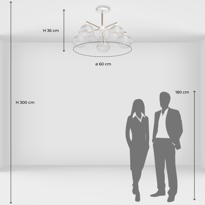 Люстра потолочная De City Alpha Ceiling Chandelier 324018805