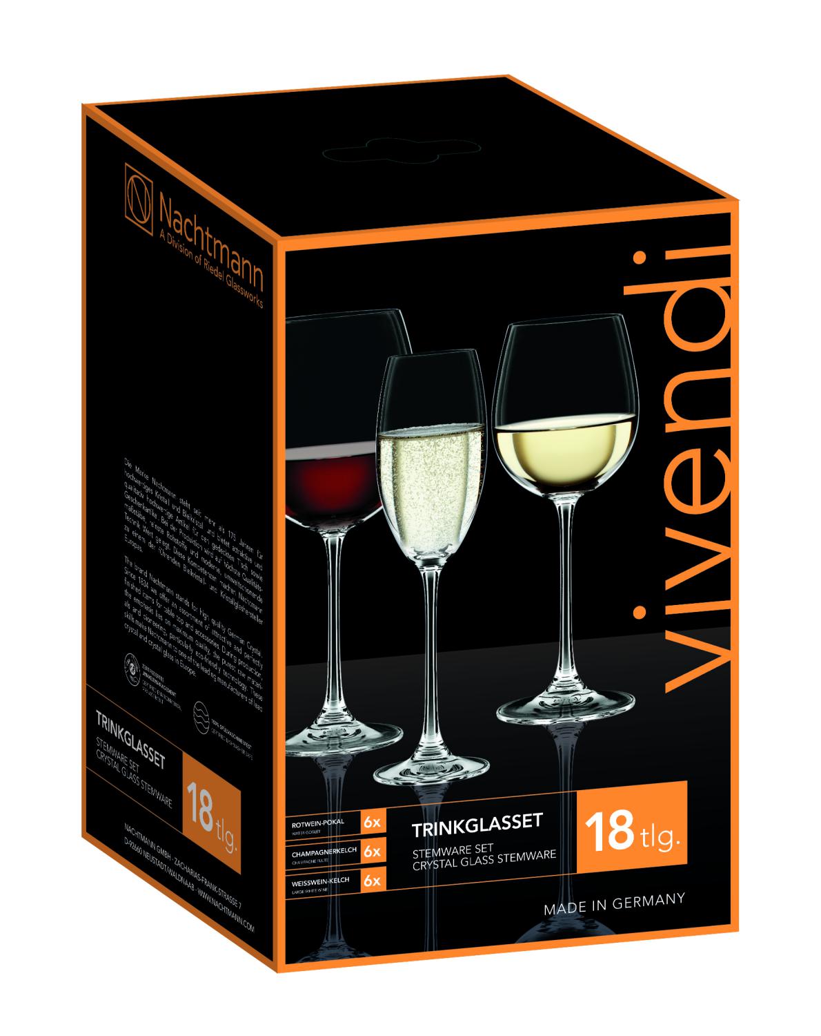 18 бокалов для вина Nachtmann Vivendi Set 88260