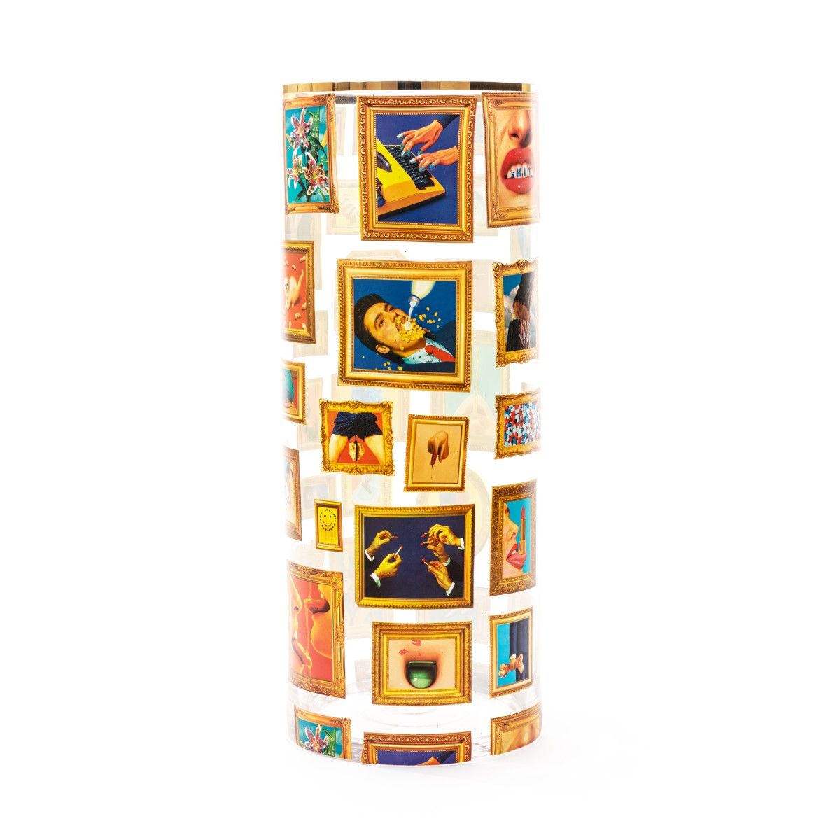 Ваза Seletti Glass Vase Frames Cylindrical Big 14202