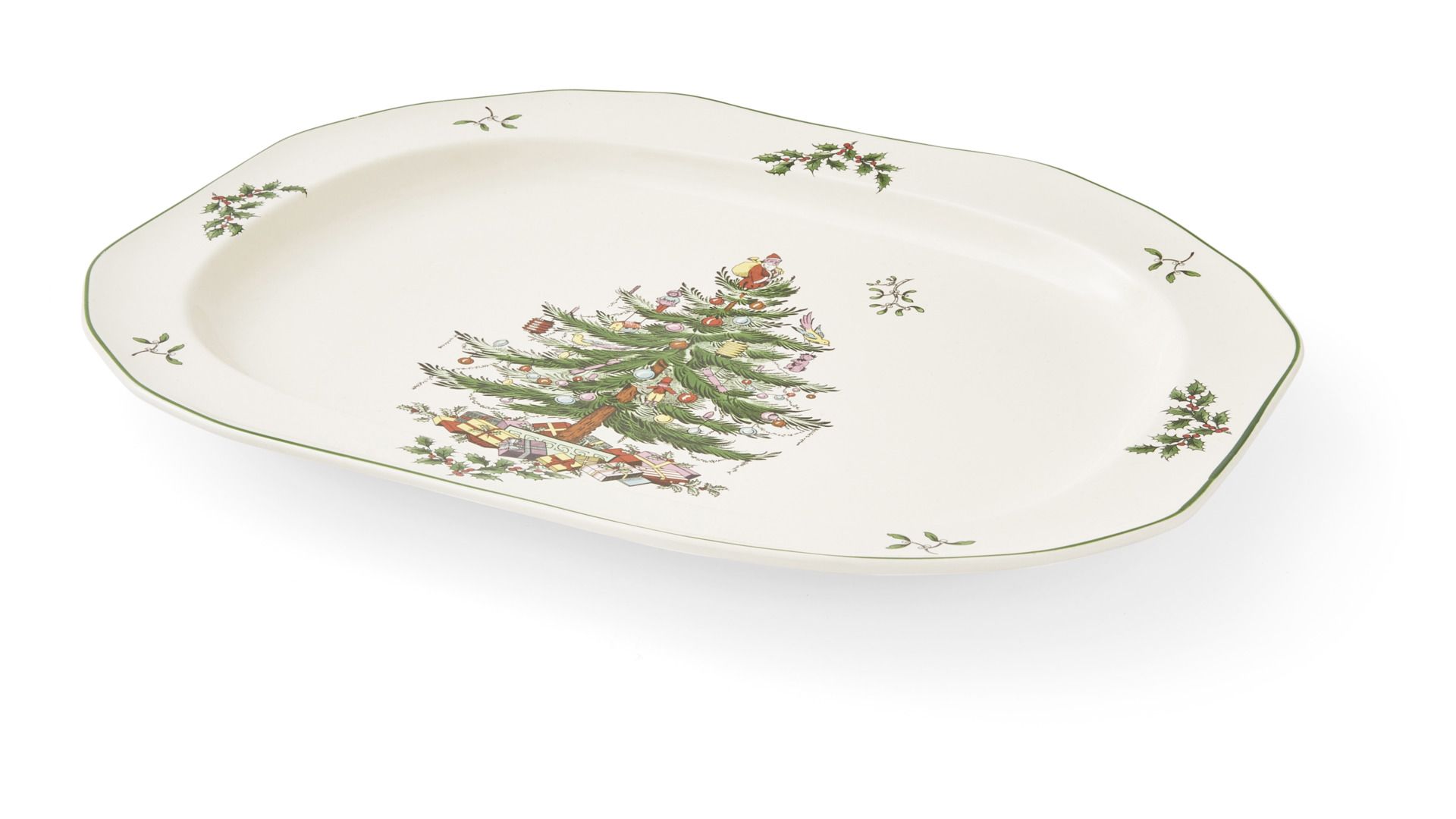 Блюдо овальное Spode Christmas Tree Sculpted Oval Platter XT5198-X