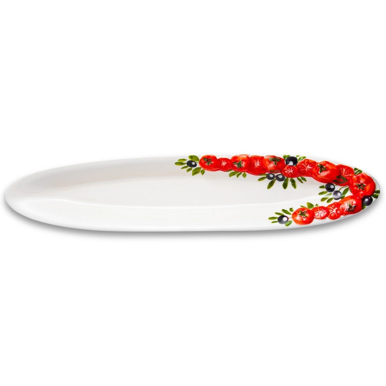 Блюдо овальное Edelweiss Tomato & Olives Oval Large Platter EDW-1052P