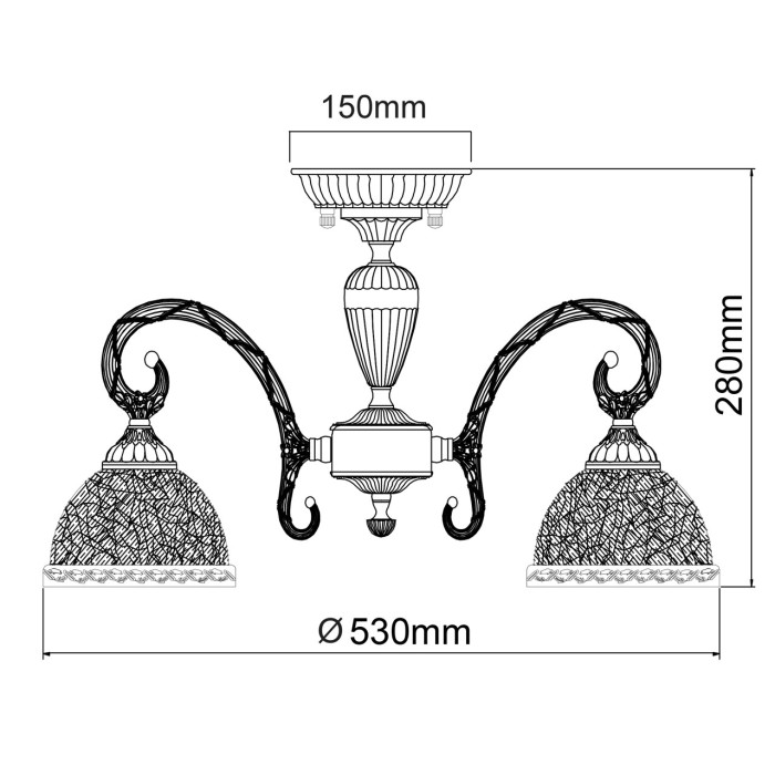Люстра потолочная MW-Light Amanda Ceiling Chandelier 481011805