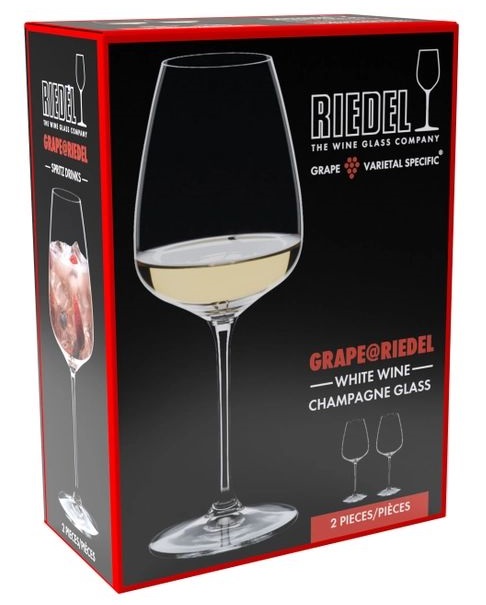 2 бокала для вина RIEDEL Grape@Riedel White Wine/Champagne Glass/Spritz Drinks Set 6424/05