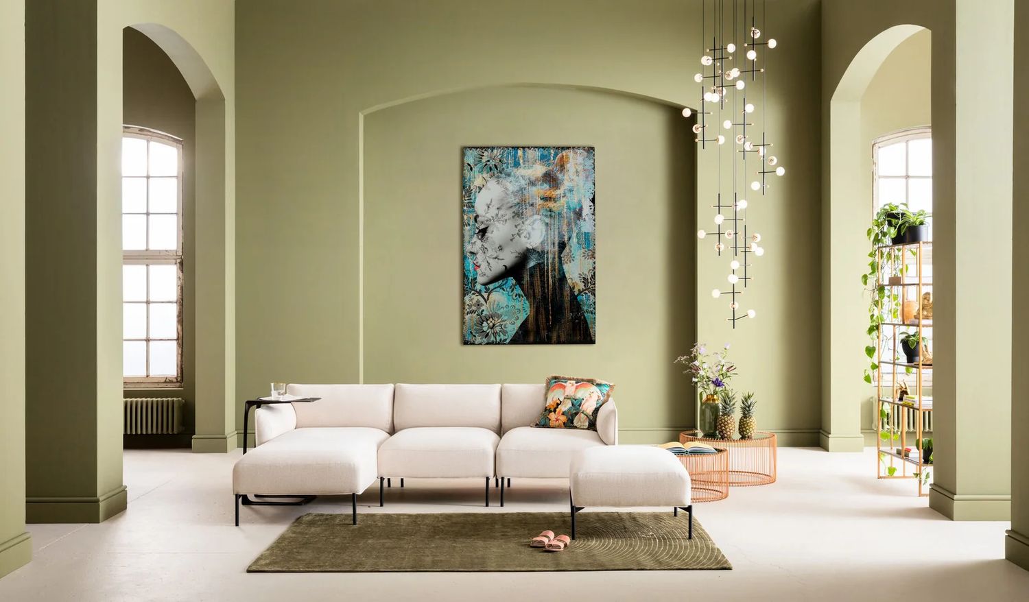 Картина KARE Glasbild Lady Flower 53812