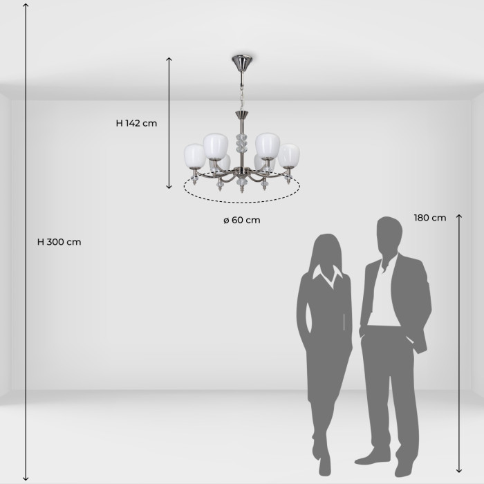 Люстра подвесная MW-Light Olivia Hanging Chandelier 306014706