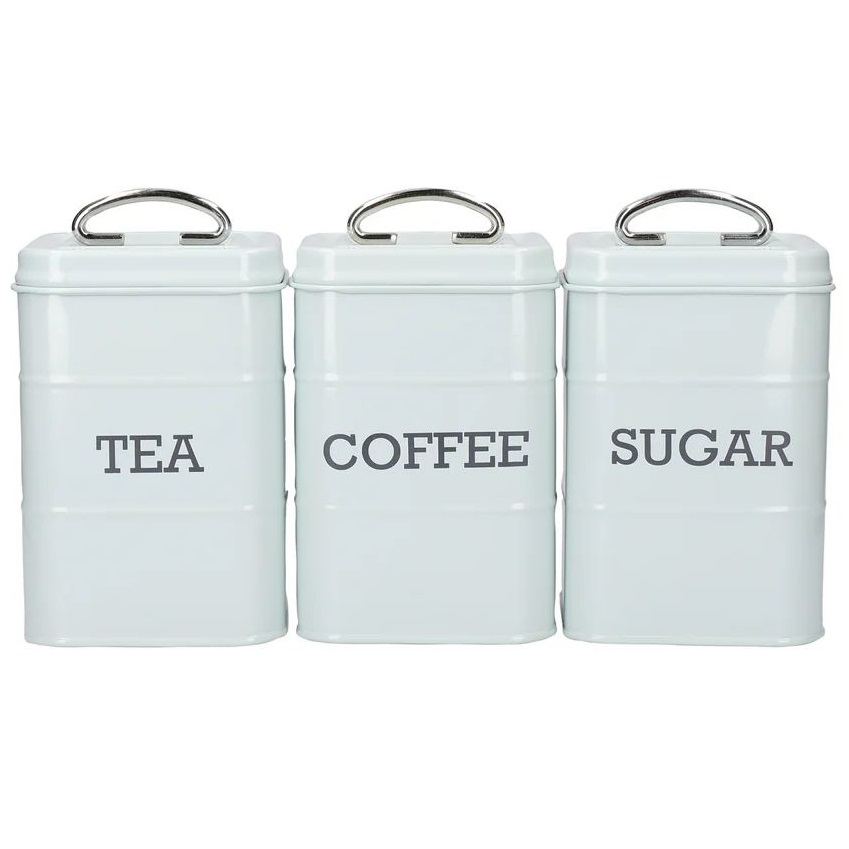 Набор банок для хранения KitchenCraft Living Nostalgia Vintage Blue TCS Canisters LNTCSSETBLU