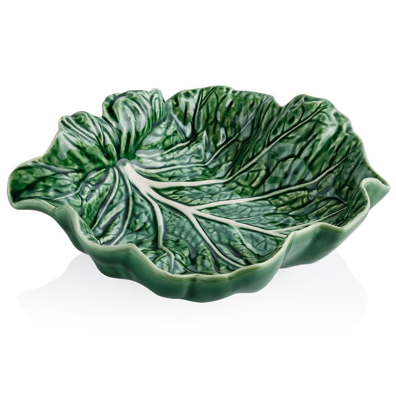 Блюдо Bordallo Pinheiro Cabbage Concave Leaf 65000560