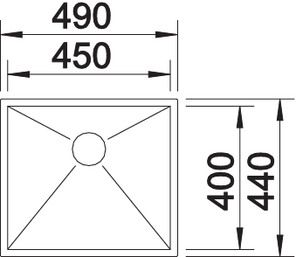 Кухонная мойка Blanco Zerox 450-U InFino 521587